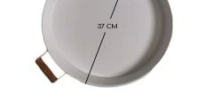 51 CM VE 37 CM 2Lİ Metal Yuvarlak Sunum Tepsisi