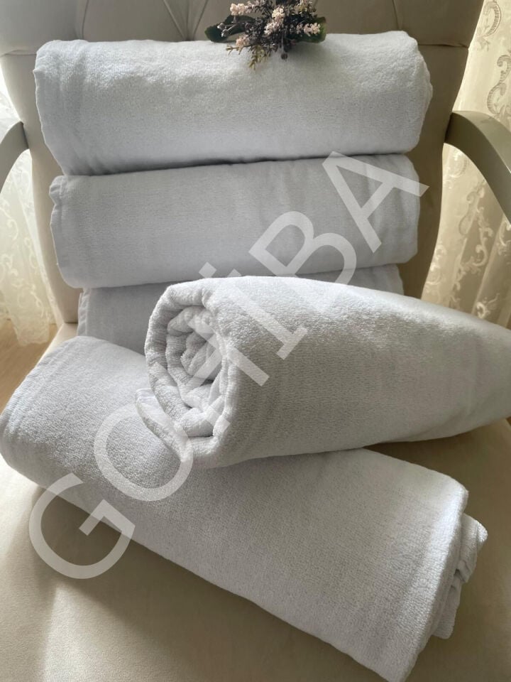 GOHİBA Hotel Collection Beyaz Otel Banyo Havlusu 70x140 cm