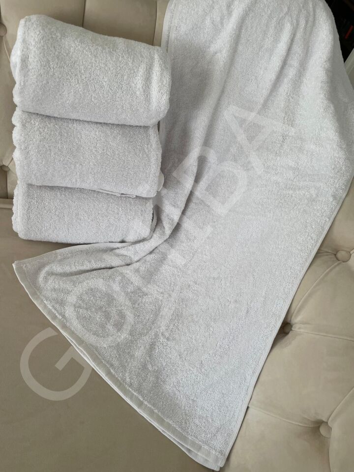 GOHİBA Hotel Collection Beyaz Otel Banyo Havlusu 70x140 cm