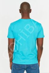 T SHIRT %100 PAMUKLU REGULAR FIT KISA KOLLU BASKILI