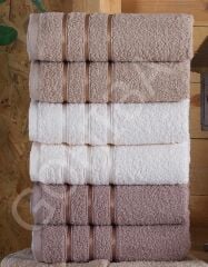 PAMUKLU HAVLU KARAMELA %100 PAMUKLU HAVLU ŞIK 40 CM*70 CM krem