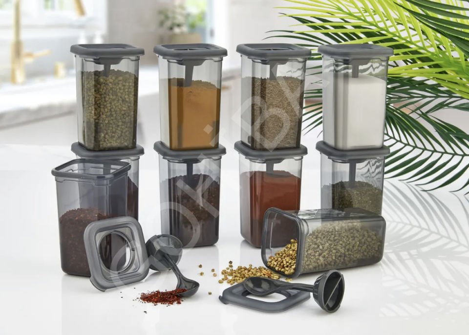 Kapaklı Baharat Saklama Kapları