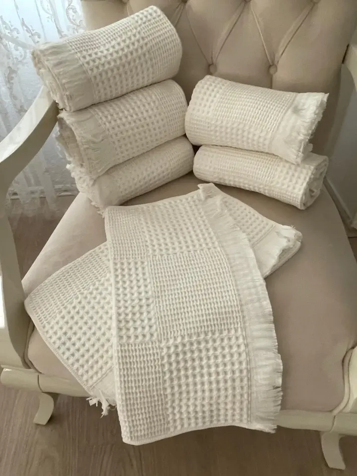 Waffle Havlu – Özel Dokulu El ve Yüz Havlusu 50×90 cm
