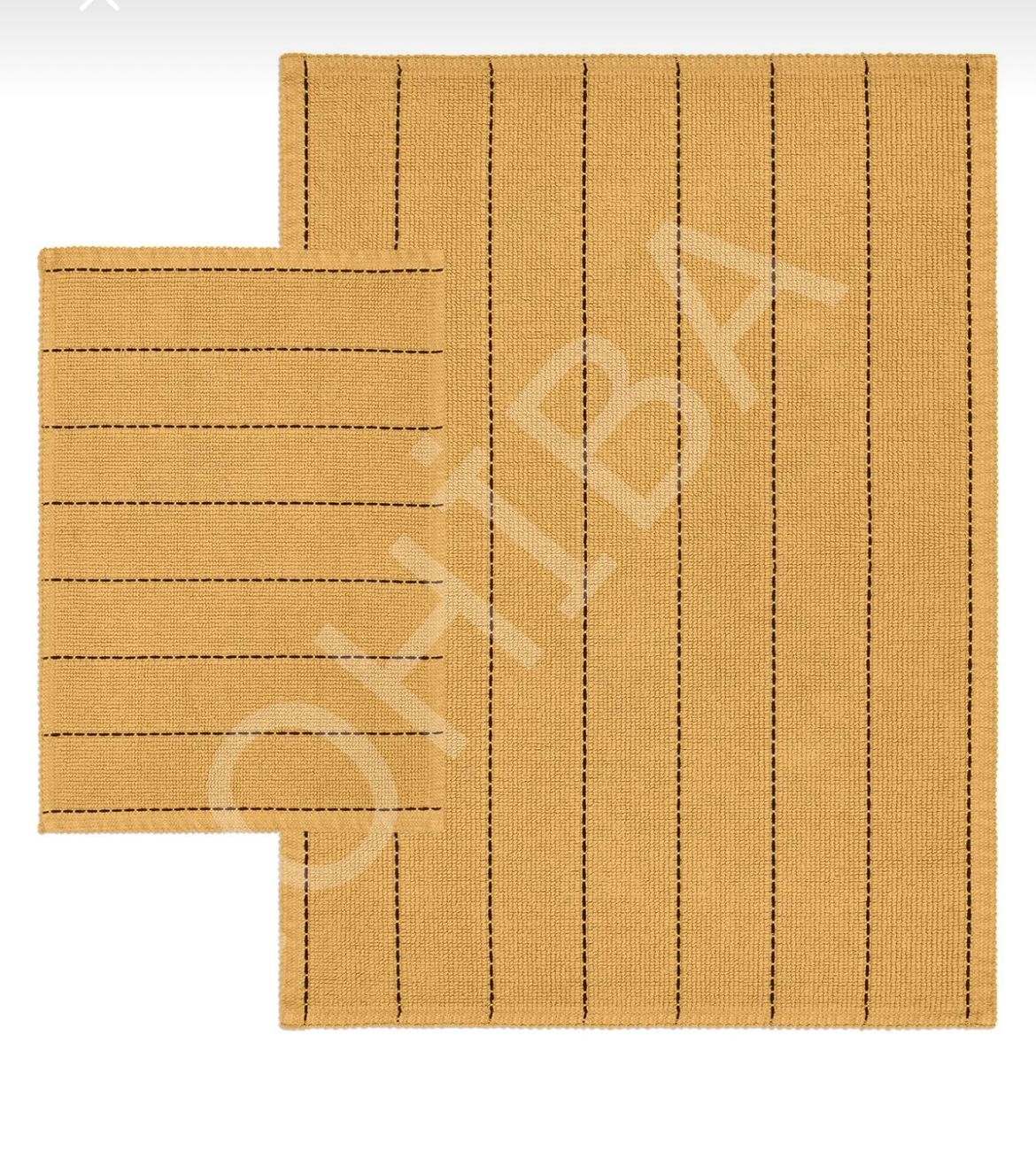 Banyo Kilim Seti Doğal Pamuklu