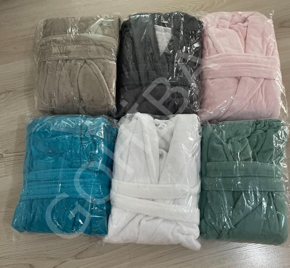 GOHİBA Premium Bambu Bornoz – Cotton Triga Unisex